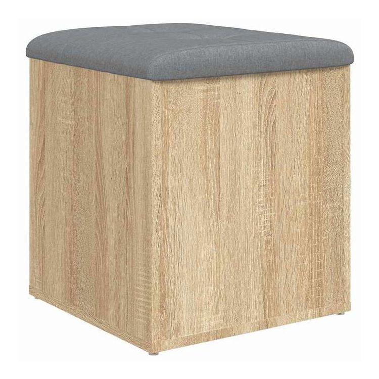 vidaXL 収納ベンチ ソノマオーク 42x42x45 cm エンジニアードウッド 家具 ベンチ 倉庫・通路用ベンチ(代引不可)【送料無料】