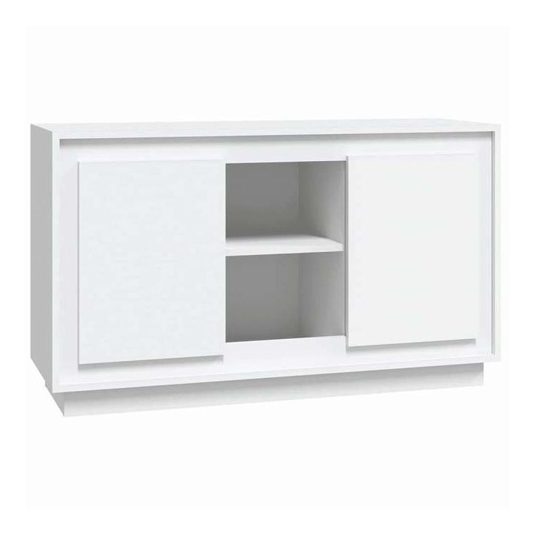 vidaXL サイドボード ホワイト 102x35x60 cm エンジニアードウッド 家具 キャビネット&収納 サイドボード(代引不可)【送料無料】