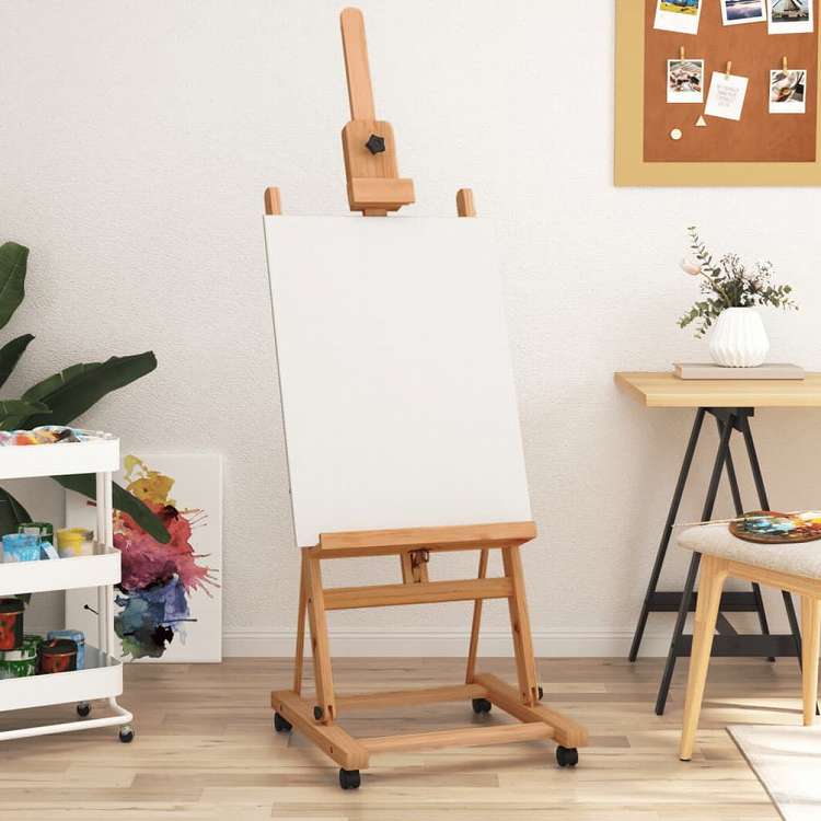 vidaXL イーゼルスタンド 55x53.5x178cm ブナ無垢材オフィス用品 プレゼンテーション イーゼル(代引不可)