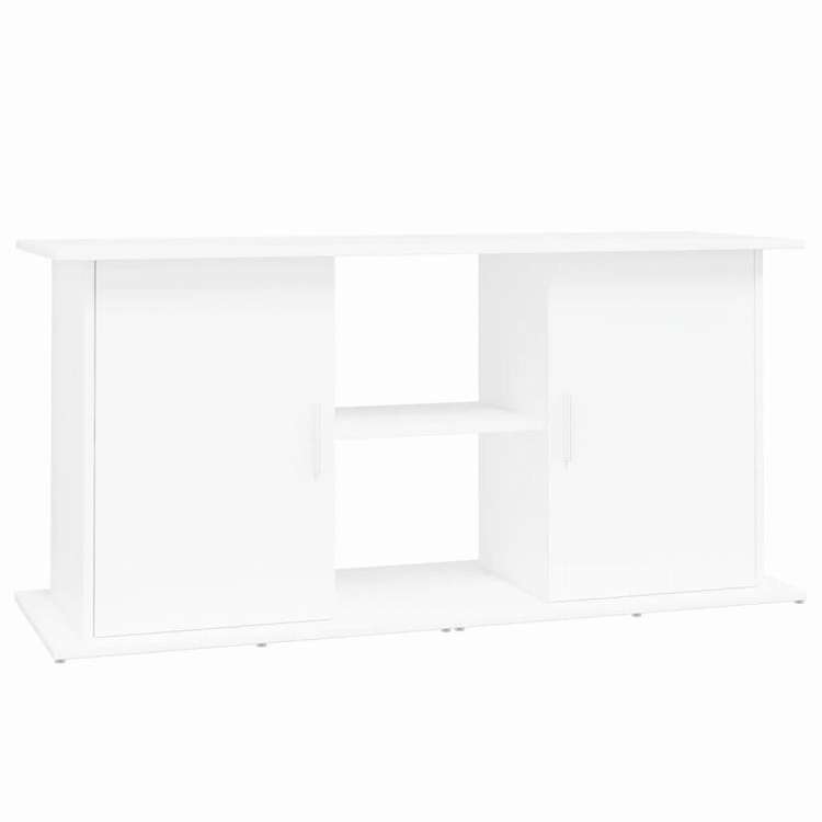 vidaXL 水槽スタンド ホワイト 121x41x58 cm エンジニアードウッド 動物&ペット用品 ペット用品 魚用品 Aquarium Stands