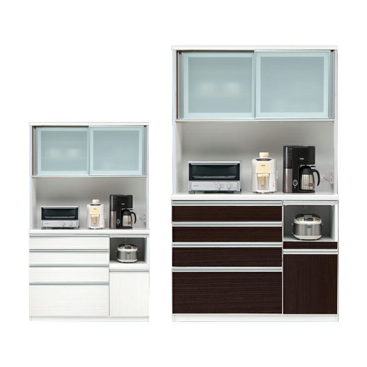 楽天市場】食器棚 幅120cm 奥行48cm 高さ198cm 【国産 大川家具 開梱