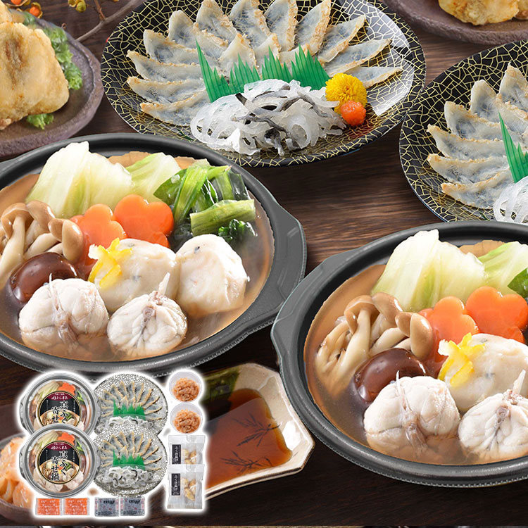 「関とら本店」ふくたたき刺身とふく個食鍋セット 1000g ふぐ ギフト 産直 ご当地グルメ 熨斗 贈り物 新生活 お祝い お取り寄せ のし対応 (代引不可)【送料無料】