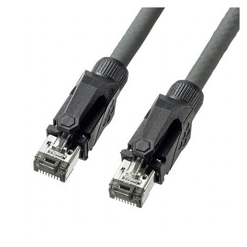 【5個セット】 サンワサプライ カテゴリ6A STP LANケーブル KB-T6ASTP-05GYX5(代引不可)【送料無料】｜リコメン堂キッチン館