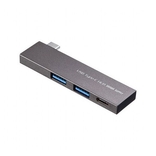 【5個セット】 サンワサプライ USB Type-C 3ポートスリムハブ USB-3TCH22SNX5(代引不可)【送料無料】