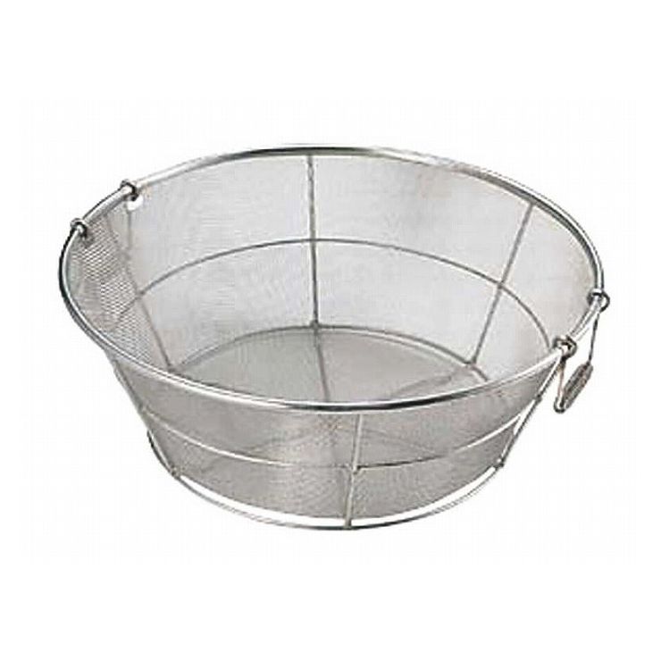 本間冬治工業 18-8底平揚げザル 荒目 60cm 037038【送料無料】