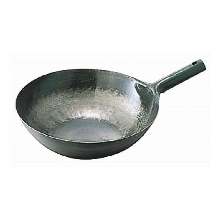 カンダ 鉄打出片手中華鍋 1.6mm 33cm 001043【送料無料】