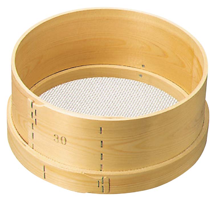 木枠 ステン張 パン粉フルイ 9寸 (27cm) 6.5メッシュ(代引不可)【送料無料】|リコメン堂キッチン館