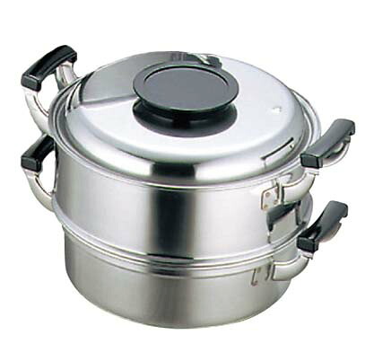 モモ 18-0 プレス 丸蒸器 2段 29cm(代引不可)【送料無料】