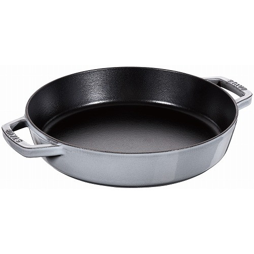 ストウブ 両手フライパン ラウンド 20cm グレー 40511-660(代引不可)【送料無料】｜リコメン堂キッチン館