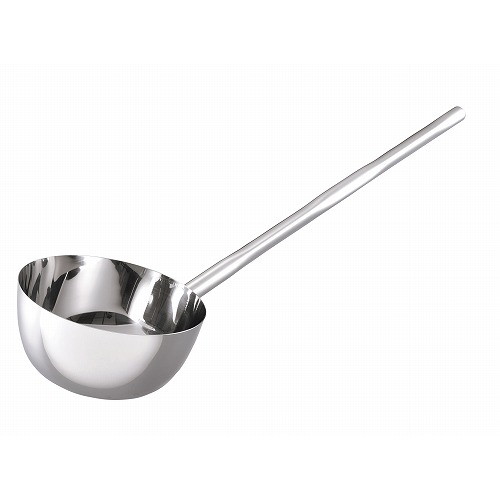 18-8 長柄付ひしゃく楕円グリップ 24cm(3.85L)柄長75cm(代引不可)【送料無料】