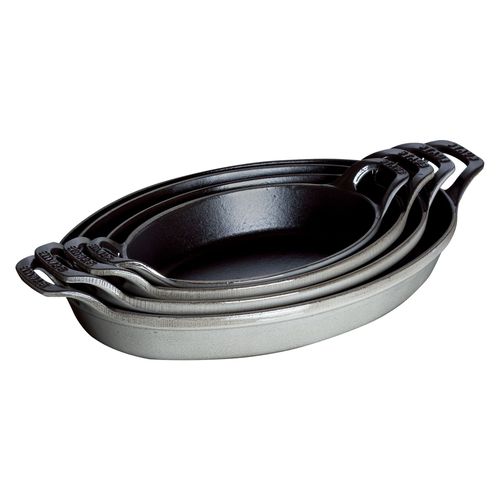 ストウブ オーバルスタッカブルディッシュ 24cmグレー40509-562 RST5016【送料無料】