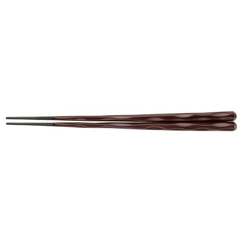福井クラフト PBT六角一刀彫箸 (10膳入)溜 24cm 90030861 RHSE102【送料無料】