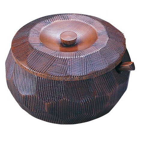 ヤマコー 摺り漆木製飯器セット(蓋付) 大 25782 RHV7701【送料無料】