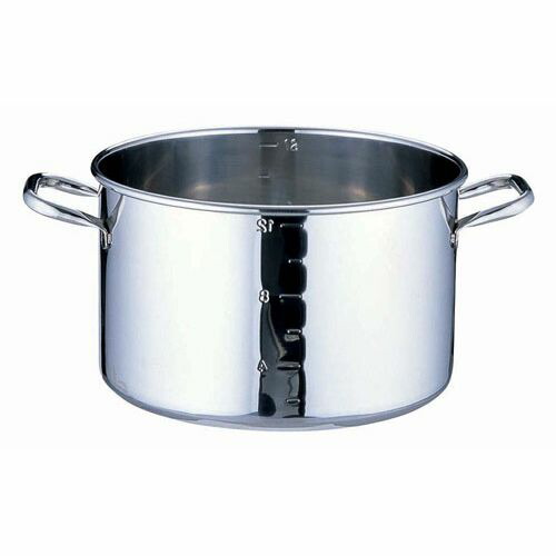 遠藤商事 SAパワー・デンジ半寸胴鍋 目盛付 蓋無 42cm AHV8942【送料無料】