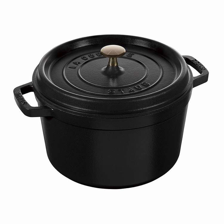 ストウブ グランドココット 20cm ブラック 1022843(代引不可)【送料無料】