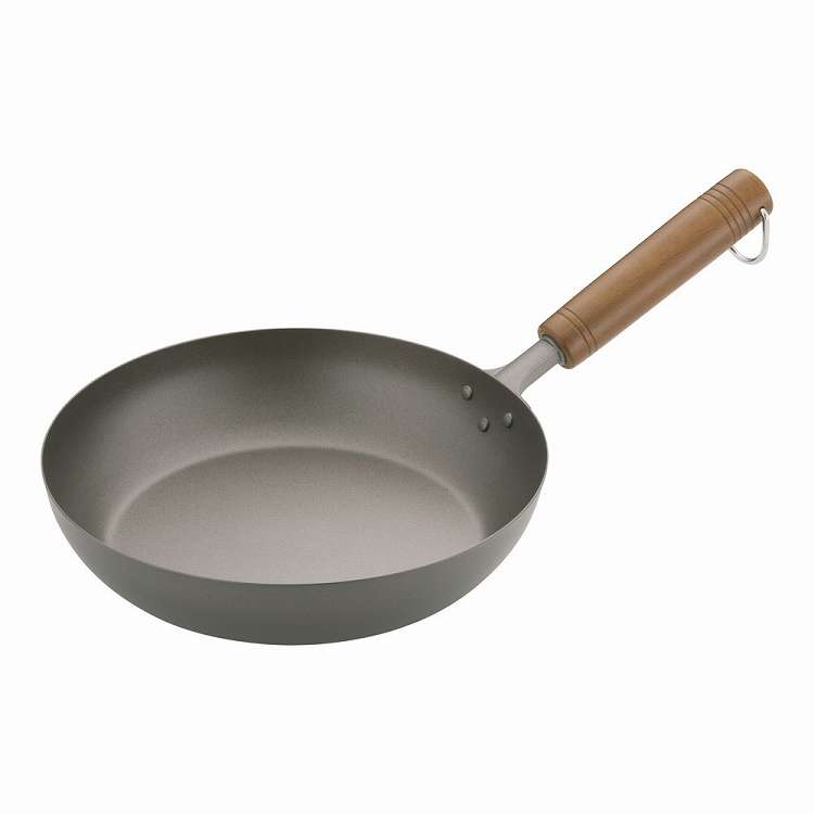 純チタン 木柄フライパン 24cm(代引不可)【送料無料】|リコメン堂キッチン館