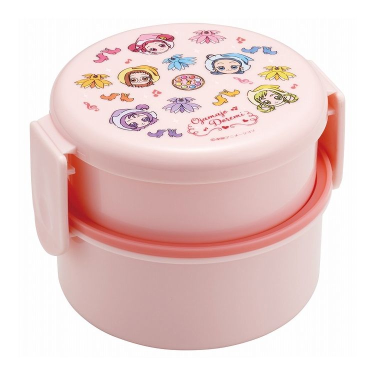 おジャ魔女どれみ 丸型弁当箱 500ml 2段 レンジ対応 食洗機対応 丸型 弁当 ランチ ランチボックス かわいい キャラクター 子供 大人 ONWR1AG スケーター skater画像