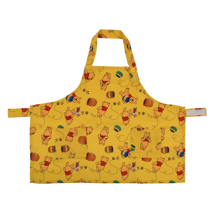 ヤクセル こどもエプロン S6 プーさん ディズニー キッズ 子供 前掛け 料理 数量限定価格