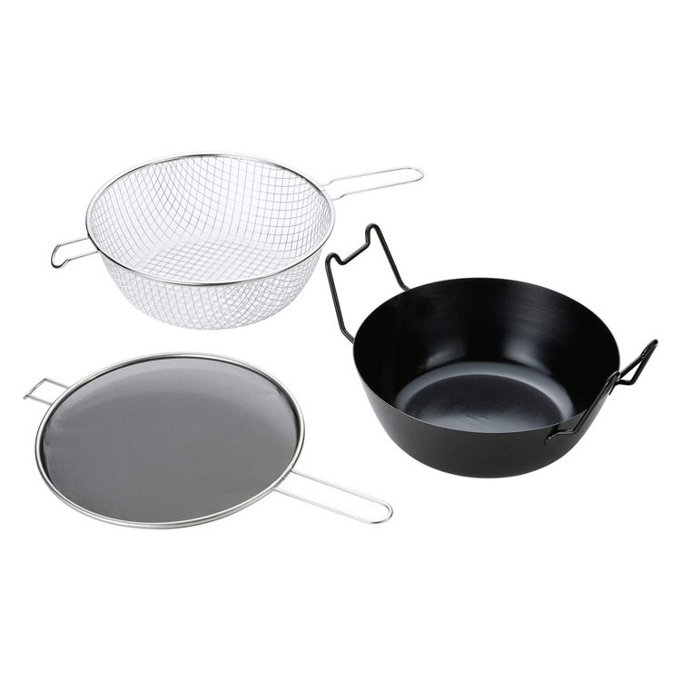 Amazon.co.jp: ナカオ 鉄 揚鍋 30cm(板厚3.2mm) : ホーム＆キッチン