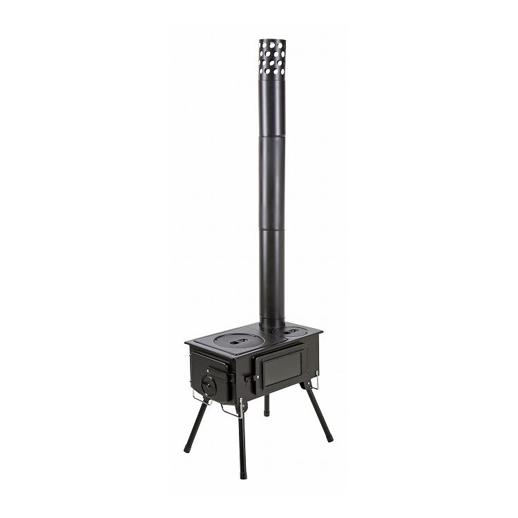 キャプテンスタッグ KAMADO かまど煙突ガラス窓付角型ストーブ UG-0075 キャンプ アウトドア レジャー【送料無料】 15,755円