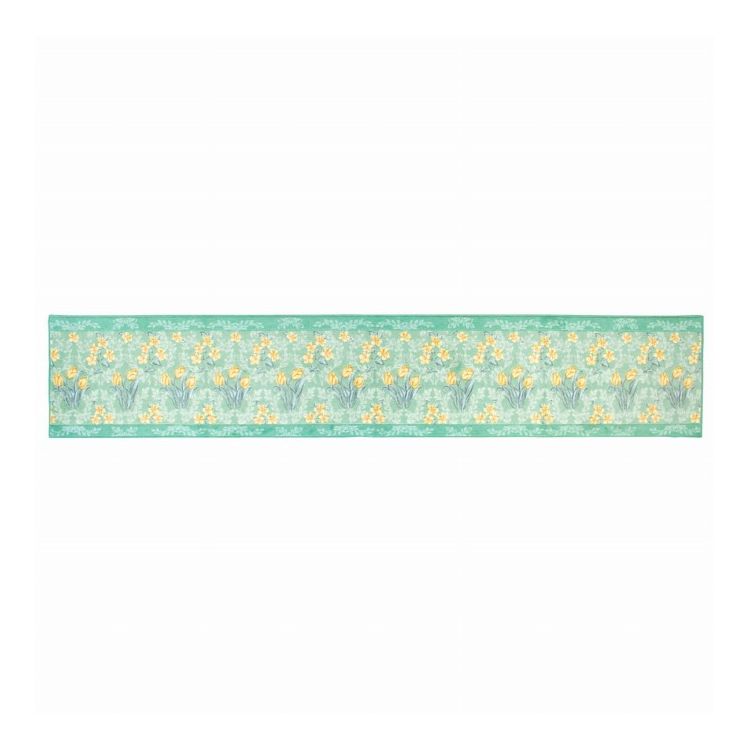 日本製 キッチンマット 花柄 ロイヤルコレクション アーツ 45×240cm グリーン オカ(代引不可)【送料無料】