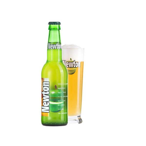 ニュートン 青リンゴビール 330ml&times;24本入り【ケース売り】 発泡酒 ベルギー【送料無料】｜リコメン堂生活館