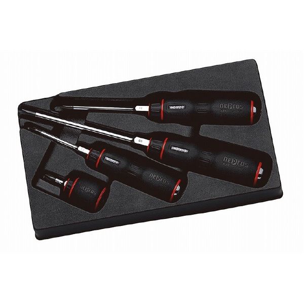 KTCネプロス NTD1P04 ネプロス・樹脂柄クロスドライバセット(4本)(代引不可)【送料無料】｜リコメン堂生活館