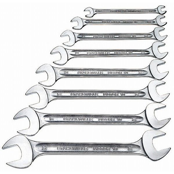 STAHLWILLE スタビレー 10/8 両口スパナセット 【96400305】(代引不可)【送料無料】