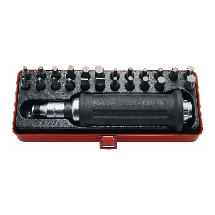 KOKEN コーケン AG112F 1/2"アタックドライバーセット 25ヶ組(代引不可)【送料無料】|リコメン堂生活館