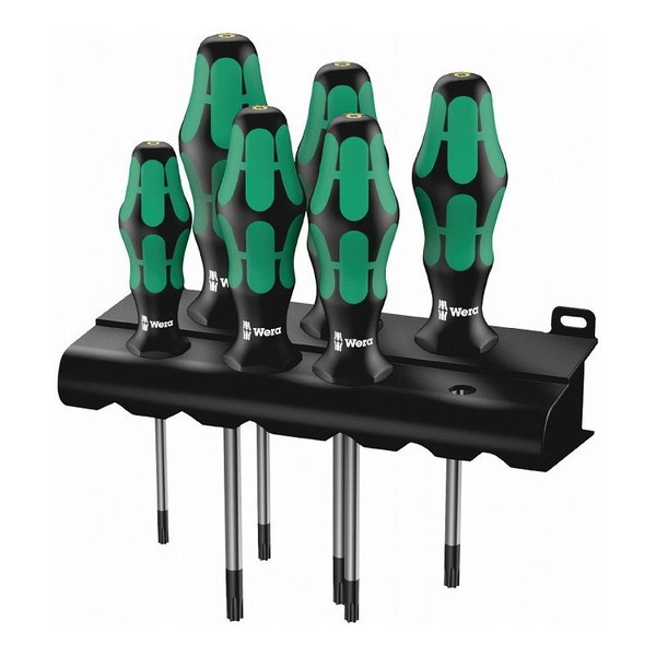 WERA ベラ いじり止めトルクスドライバー 6本組セット T10-T40 138250(代引不可)【送料無料】