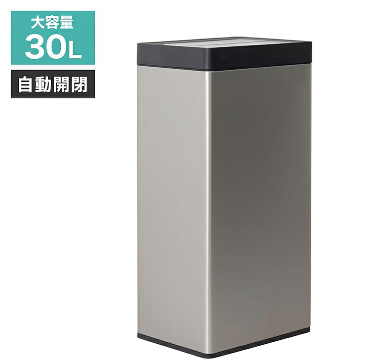 自動ゴミ箱 30リットル 自動 ゴミ箱 ごみ箱 自動開閉 大容量 袋を自動で広げるゴミ箱 センサー 充電式 ステンレス タッチ式 リダストボックス PITA BOX サンコー SBTG26SSL【送料無料】｜リコメン堂生活館