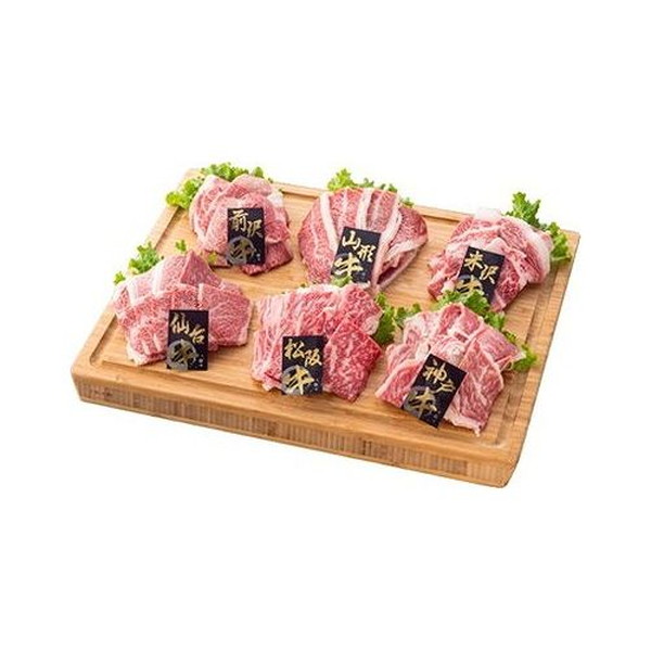 6大銘柄和牛焼肉食べ比べ ギフト 産直 ご当地グルメ 熨斗 贈り物 新生活 お祝い お取り寄せ のし対応 プレゼント 誕生日 (代引不可)【送料無料】
