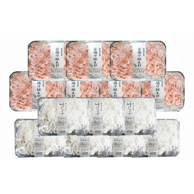 お中元 静岡 「石原水産」 駿河湾産 釜揚げ桜えび&しらすセット ギフト 産直 ご当地グルメ 熨斗 贈り物 のし対応 (代引不可)【送料無料】｜リコメン堂生活館
