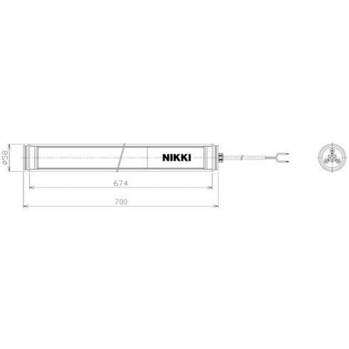 日機 筒形防水LED照明 AC100~240V(3mコード付キ) 日機 NLL336CGAC 工事 照明用品 作業灯 照明用品 照明器具(代引不可)【送料無料】|リコメン堂生活館