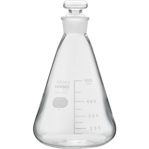 HARIO 共栓三角フラスコ500ml(TS27) HARIO TSF500SCI 研究用品 理化学用品 フラスコ(代引不可)【送料無料】