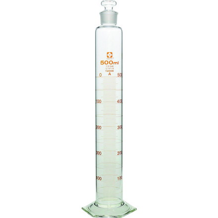 SIBATA 有栓メスシリンダー カスタムA 500mL 柴田科学 研究用品 理化学用品 メスシリンダー(代引不可)【送料無料】|リコメン堂生活館