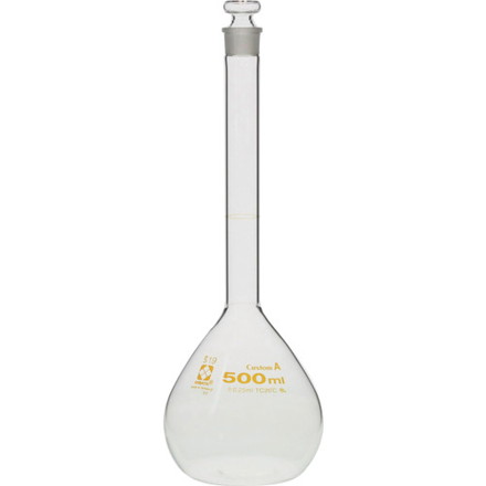 SIBATA メスフラスコ カスタムA 500mL 柴田科学 研究用品 理化学用品 メスシリンダー(代引不可)【送料無料】