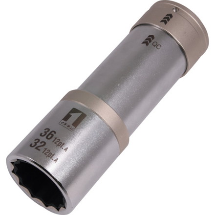 MUSTTOOL QCソケット ダブル 32/36mm 12角 IM-6W3236ISL-12K イチネンアクセス ツール事業部 手作業工具 ソケットレンチ インパクト用ソケット(代引不可)【送料無料】