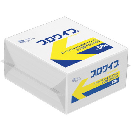 エリエール エリエール プロワイプ ストロングタオルE50 ホワイト ポリ包装 340×350 EBS 清掃 衛生用品 清掃用品 ウエス(代引不可)【送料無料】|リコメン堂生活館
