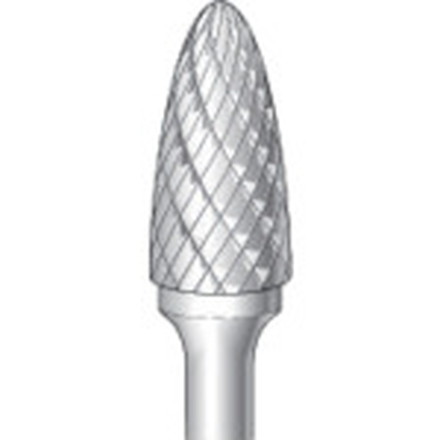ナカニシ 超硬カッター 砲弾ダブルカット 刃径12.7mm 刃長25.0mm ナカニシ 電動 油圧 空圧工具 研削研磨用品 超硬バー(代引不可)【送料無料】