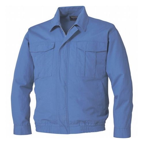 空調服 空調服[[R下]] 難燃長袖ブルゾン ウエアのみ ライトブルー 5L KU91731C24S7 環境改善用品 暑さ対策用品 冷却衣服(代引不可)【送料無料】｜リコメン堂生活館