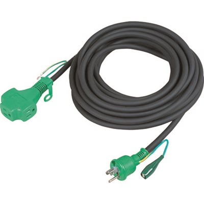 日動 トリプルポッキン延長コード アース付 10m VCT1.25×3 黒 PPTVS10EBK 工事・照明用品 コードリール・延長コード 延長コード(代引不可)【送料無料】