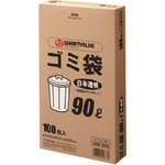 JTX 365369ゴミ袋LDD白半透明90L100枚 N115J90 N115J90 清掃・衛生用品 清掃用品 ゴミ袋(代引不可)【送料無料】|リコメン堂生活館