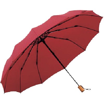 mabu 12本骨折りたたみ傘 江戸 紅 SMV40542 保護具 作業服 雨具(代引不可)【送料無料】