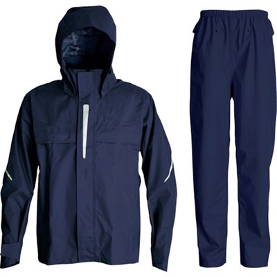 カジメイク 3450 オールマインド360° ネイビー L 345055L 保護具 作業服 雨具(代引不可)【送料無料】