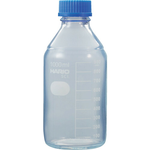 HARIO コーティングねじ口瓶 1,000mL NBOC1LSCI 研究用品 理化学用品 フラスコ(代引不可)【送料無料】