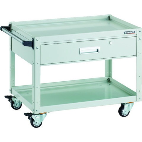 TRUSCO トラスコ イーグルワゴン 750X500 引出付 ウレタン4輪自在 W色 EGW672VUJW(代引不可)【送料無料】