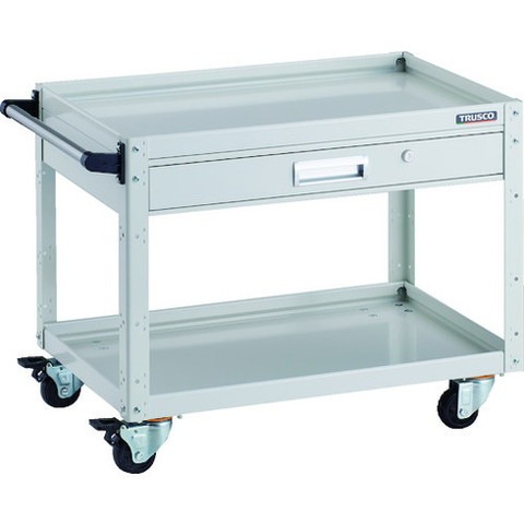 TRUSCO トラスコ イーグルワゴン 750X500 引出付 4輪自在 W色 EGW672VJW(代引不可)【送料無料】