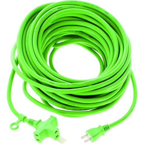 TRUSCO トラスコ 3個口ソフトタイプ延長コード 20m グリーン TKC15203PSGN(代引不可)