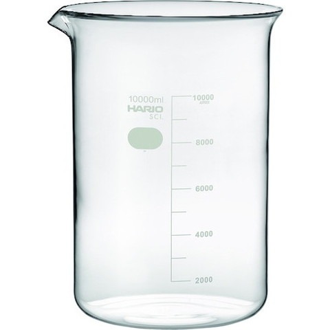 HARIO ビーカー 目安目盛付 10000ml B10LSCI(代引不可)【送料無料】